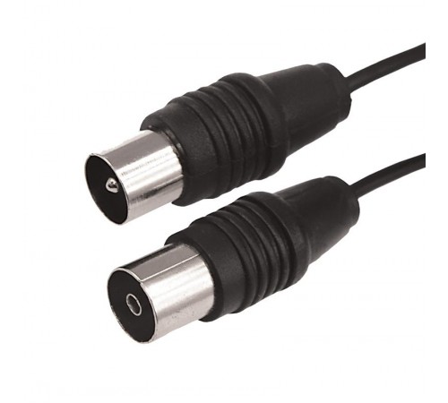 ВЧ кабель, ТВ гнездо - ТВ штекер, длина 7 метров, чeрный  17-5015  REXANT