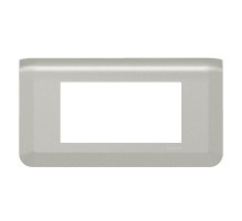 Рамка - Mosaic - 4 модуля - алюминий  079314L  Legrand