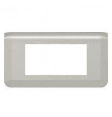 Рамка - Mosaic - 4 модуля - алюминий  079314L  Legrand