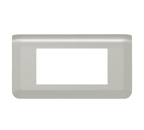 Рамка - Mosaic - 4 модуля - алюминий  079314L  Legrand