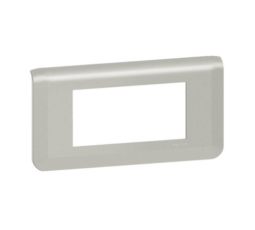 Рамка - Mosaic - 4 модуля - алюминий  079314L  Legrand