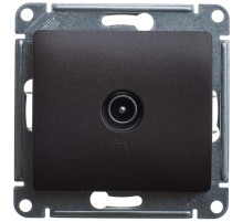 Glossa Шоколад Мех TV Розетка проходная 4DB  GSL000892  SE