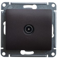 Glossa Шоколад Мех TV Розетка проходная 4DB  GSL000892  SE