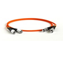 FC-D2-50-FC/UR-FC/UR-H-0.5M-LSZH-OR Патч-корд волоконно-оптический (шнур) MM 50/125, FC-FC, 2.0 мм, duplex, LSZH, 0.5 м  424523  Hyperline