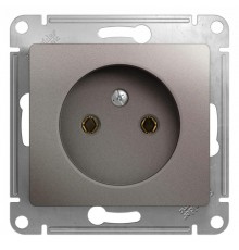 Glossa Платина Розетка без заземления  GSL001241  SE