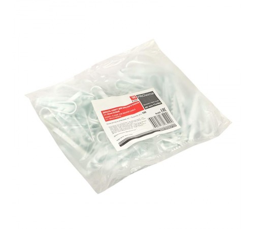 Дюбель-хомут для круглого кабеля (11-18мм) белый (100шт.) EKF PROxima  plc-ncc-11x18w  EKF