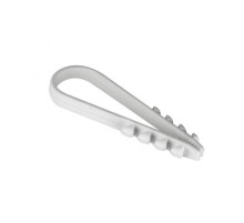 Дюбель-хомут для круглого кабеля (11-18мм) белый (100шт.) EKF PROxima  plc-ncc-11x18w  EKF