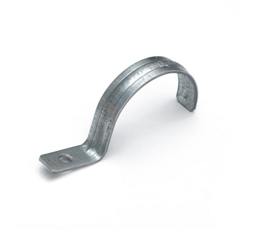 Скоба металлическая однолапковая усиленная противопожарная СМОУ d48-50 мм отв. d 6,5 мм (50шт/200шт уп/кор)  PR13.02430  Промрукав