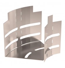 Угол горизонтальный изменяемый 0-45 градусов Стандарт INOX (AISI 409) 100х100  PR16.3646  Промрукав