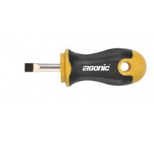 Отвертка плоская Ergonic Stubby SL5,5х25  46005510  Felo