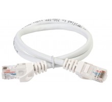 ITK Коммутационный шнур (патч-корд), кат.6 UTP, LSZH, 0,2м, белый  PC08-C6UL-02M  ITK