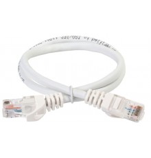 ITK Коммутационный шнур (патч-корд), кат.6 UTP, LSZH, 0,2м, белый  PC08-C6UL-02M  ITK