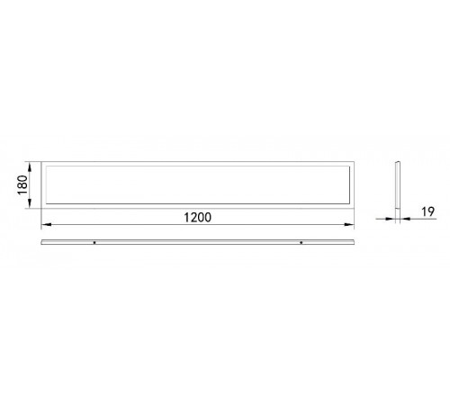 Светильник светодиодный универсальный ДПО SPO-7 40Вт 2800Лм 4000К IP40 1200x180x19 мм призма  Б0026974  ЭРА