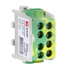 Клемма распределительная КСР с двойным винтом 2x35/2x25 желто-зеленая PROxima  ksr-2.35-2.25-y-green  EKF