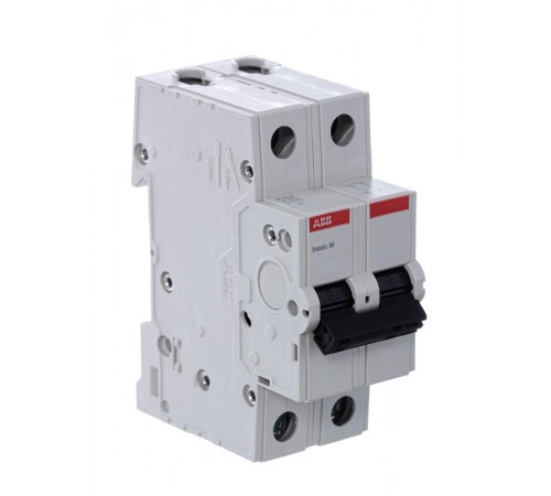 Выключатель автоматический двухполюсный BMS412C20 20А C 4,5кА (BMS412C20)  2CDS642041R0204  ABB