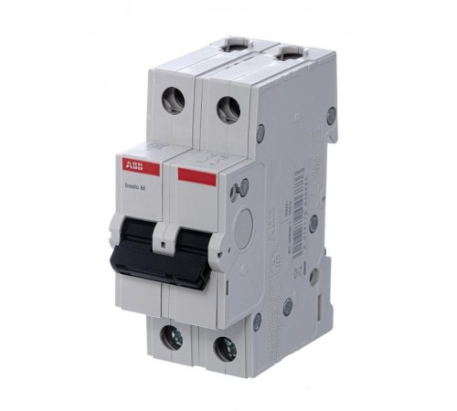 Выключатель автоматический двухполюсный BMS412C20 20А C 4,5кА (BMS412C20)  2CDS642041R0204  ABB