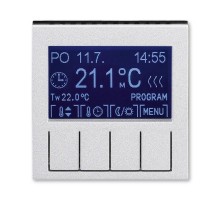 ABB Levit Серебро / дымчатый чёрный Терморегулятор универсальный программируемый  3292H-A10301 70  2CHH911031A4070  ABB