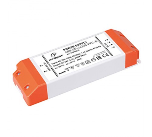 Блок питания ARV-SP-24200-PFC-B (24V, 8.3A, 200W) (Arlight, IP20 Пластик, 5 лет)  022922(2)  Arlight