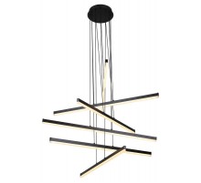 Светильник подвесной (подвес) Rivoli Mabel 6183-201 LED 120 Вт 3000-6000К чёрный светодиодный с пультом  Б0068430  Rivoli