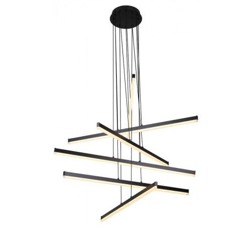 Светильник подвесной (подвес) Rivoli Mabel 6183-201 LED 120 Вт 3000-6000К чёрный светодиодный с пультом  Б0068430  Rivoli