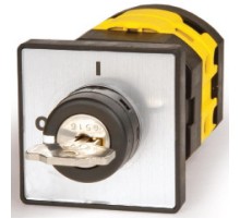 Серебр.площадка и ручка с ключом, 48х48, отв. 22 мм  AZ5701  DKC