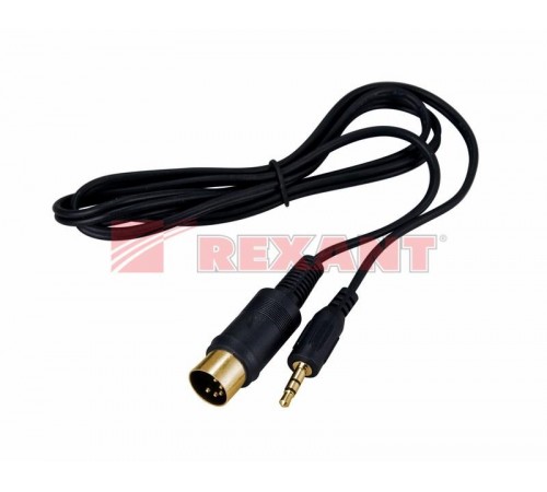 Шнур DIN 5 Pin - Stereo 3,5 мм, длина 1,5 метра (GOLD)  17-2502  REXANT