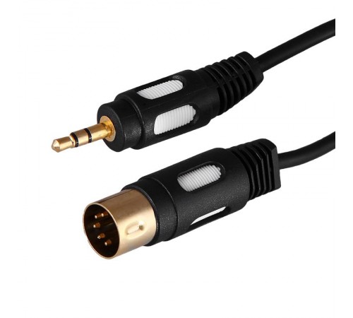 Шнур DIN 5 Pin - Stereo 3,5 мм, длина 1,5 метра (GOLD)  17-2502  REXANT