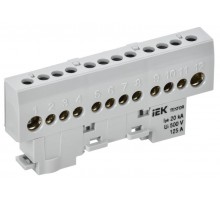 TEKFOR Шина L "фаза" изолированная на универсальном держателе 8х12-12-Ср  TF-NN20-12-KL-K03  IEK