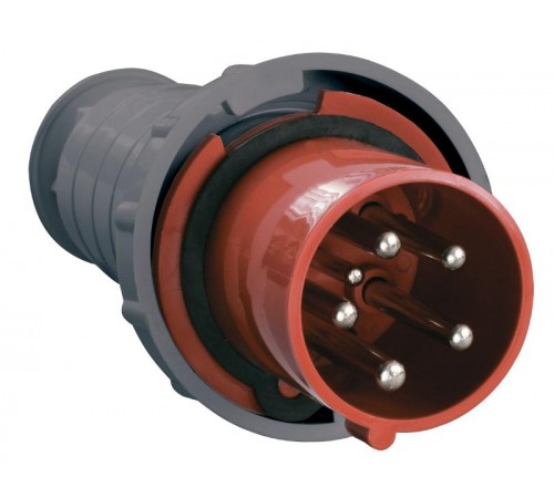 Вилка 035 3Р+РЕ+N 63А 380В IP54  PSR02-063-5  IEK