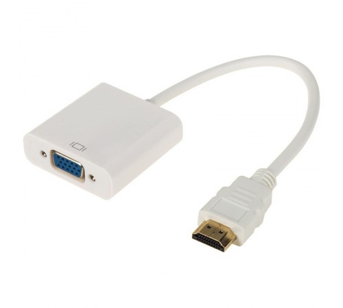 ПЕРЕХОДНИК шт. HDMI - гн. VGA (провод) + 3. 5 mm Аудио с питанием  17-6934  REXANT
