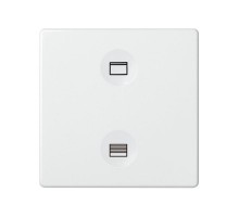 Сенсорный 2-кл выключатель с тематической маркировкой Т2, белый  8000624-030  Simon