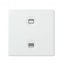 Сенсорный 2-кл выключатель с тематической маркировкой Т2, белый  8000624-030  Simon