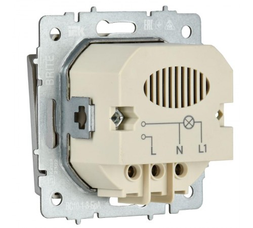 BRITE Выключ. карточный 30А ВС10-1-8-БрА алюм.  BR-V11-0-10-K47  IEK