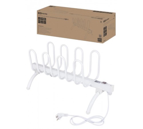 Сушилка для обуви электрическая напольная, СДО-2, 80 Вт, на 4 пары обуви  SQ2507-0005  TDM