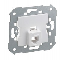 Simon 75 Механизм Розетка телефонная с 6 контактами для коннектора RJ11, S82, S82N, S88, S82 Detail, алюминий  75480-33  Simon