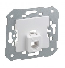 Simon 75 Механизм Розетка телефонная с 6 контактами для коннектора RJ11, S82, S82N, S88, S82 Detail, алюминий  75480-33  Simon