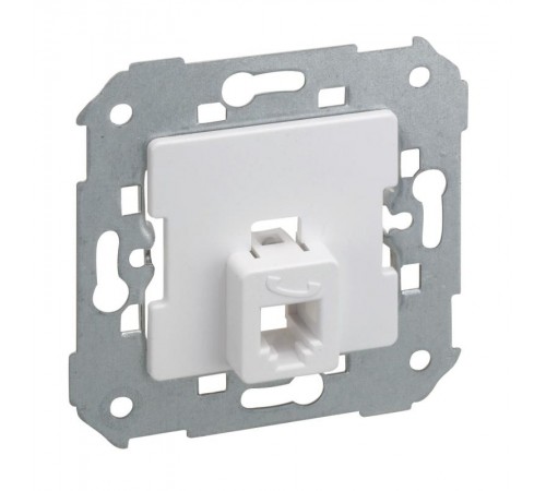 Simon 75 Механизм Розетка телефонная с 6 контактами для коннектора RJ12, S82, S82N, S88, S82 Detail, алюминий  75481-33  Simon