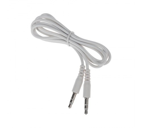 Аудиокабель 3,5 мм штекер-штекер 1 м белый  18-1110  REXANT