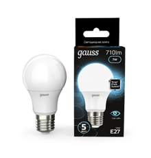 Лампа светодиодная LED 7Вт E27 220В 4100К A60  102502207  Gauss