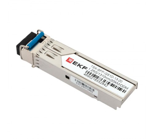 SFP модуль 1,25 Гбит одинарное одномодовое оптоволокно передача 1310нм дальность 20км TSX TSX-SFP-GS1D-13-20EKF