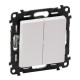 Valena LIFE DIY Белый Выключатель 2-клавишный 10А 250В  752405  Legrand