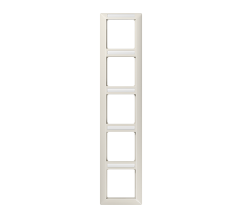 Рамка 5-кратная вертикальная с полем для надписи слоновая кость  AS585BFINA  Jung