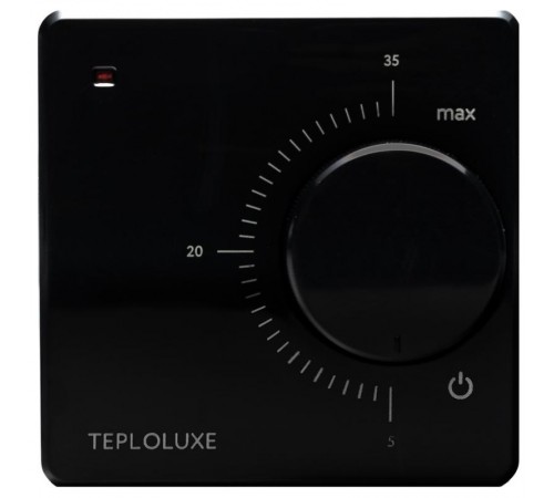 Терморегулятор механический "Теплолюкс" LC 001 черный  100023498000  Теплолюкс