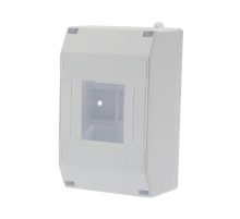 Бокс пластиковый КМПн 1/4 IP20 белый инд. штрих-код  11-0114  Rexant