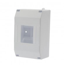 Бокс пластиковый КМПн 1/4 IP20 белый инд. штрих-код  11-0114  Rexant