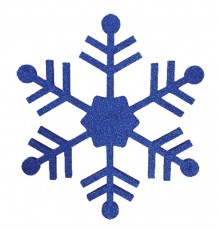 Елочная фигура "Снежинка классическая", 66 см, цвет синий  502-373  NEON-NIGHT