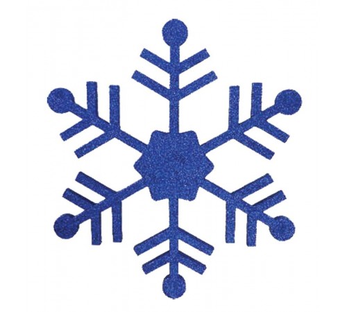 Елочная фигура "Снежинка классическая", 66 см, цвет синий  502-373  NEON-NIGHT