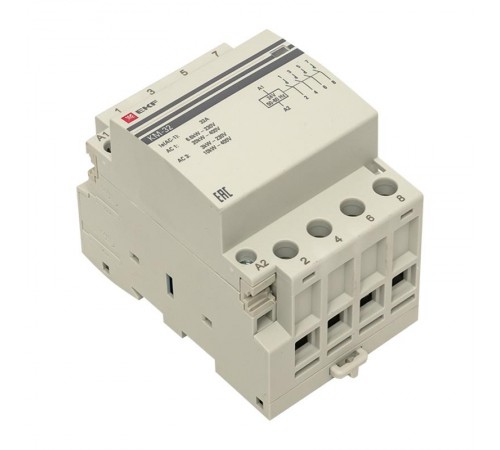 Контактор модульный КМ 32А 4NО (3 мод.) 24В АС PROxima  km-3-32-40-24v  EKF