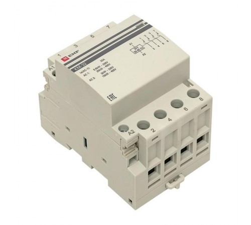 Контактор модульный КМ 32А 4NО (3 мод.) 24В АС PROxima  km-3-32-40-24v  EKF