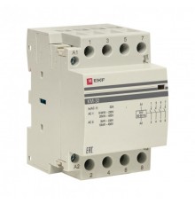 Контактор модульный КМ 32А 4NО (3 мод.) 24В АС PROxima  km-3-32-40-24v  EKF